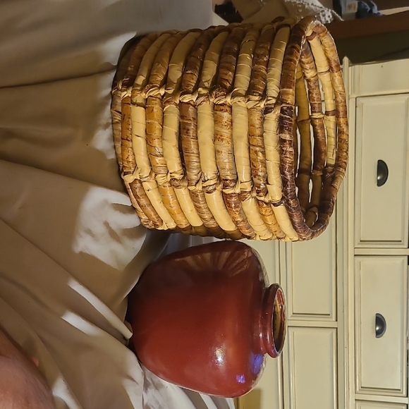 Other - Rustic Brown Woven Basket